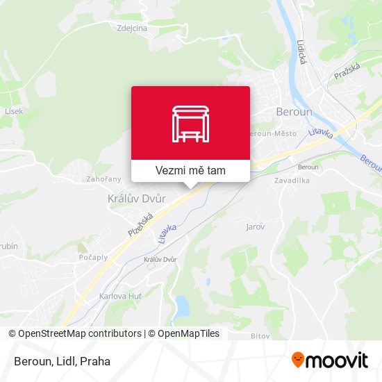 Beroun, Lidl mapa