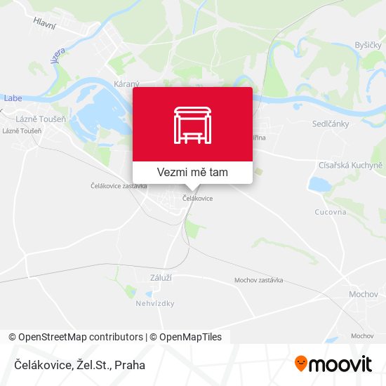 Čelákovice, Žel.St. mapa