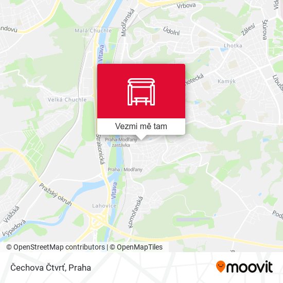 Čechova Čtvrť mapa