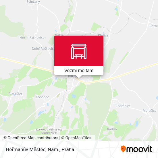 Heřmanův Městec, Nám. mapa