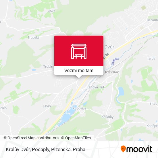 Králův Dvůr, Počaply, Plzeňská mapa