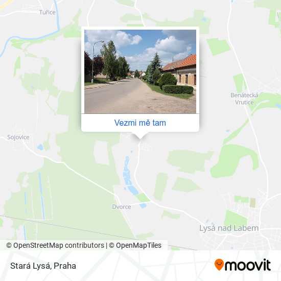 Stará Lysá mapa