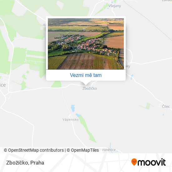 Zbožíčko mapa