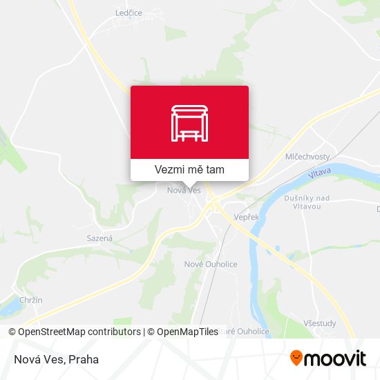 Nová Ves mapa