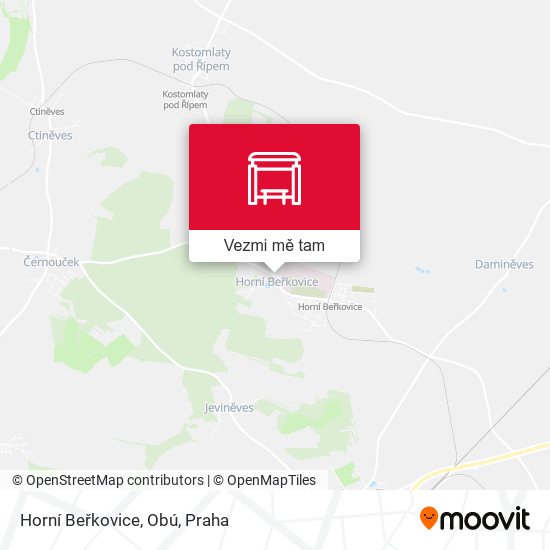 Horní Beřkovice, Obú mapa