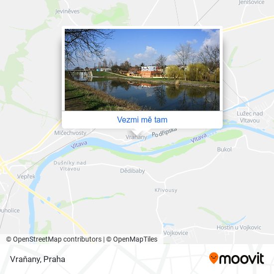 Vraňany (A) mapa