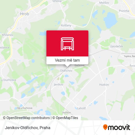 Jeníkov-Oldřichov mapa