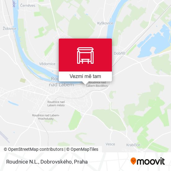 Roudnice N.L., Dobrovského mapa