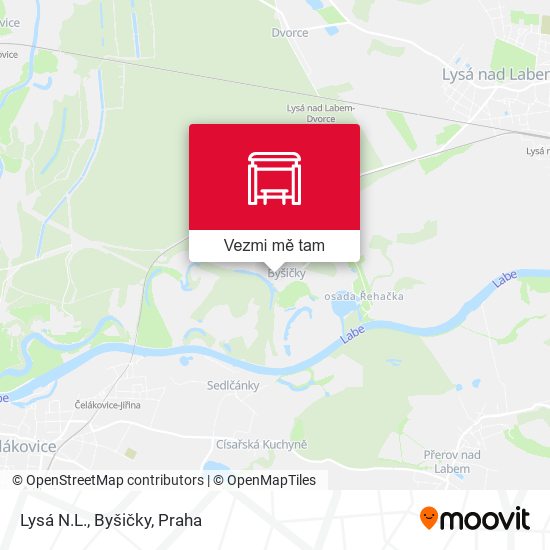 Lysá N.L., Byšičky mapa