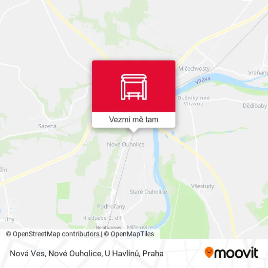 Nová Ves, Nové Ouholice, U Havlínů mapa