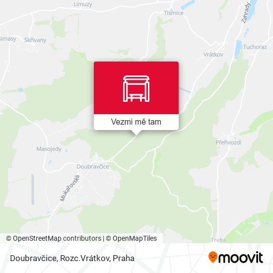Doubravčice, Rozc.Vrátkov mapa