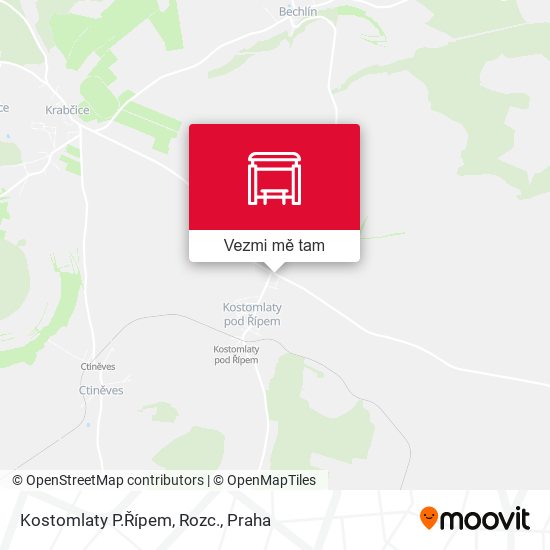 Kostomlaty P.Řípem, Rozc. mapa