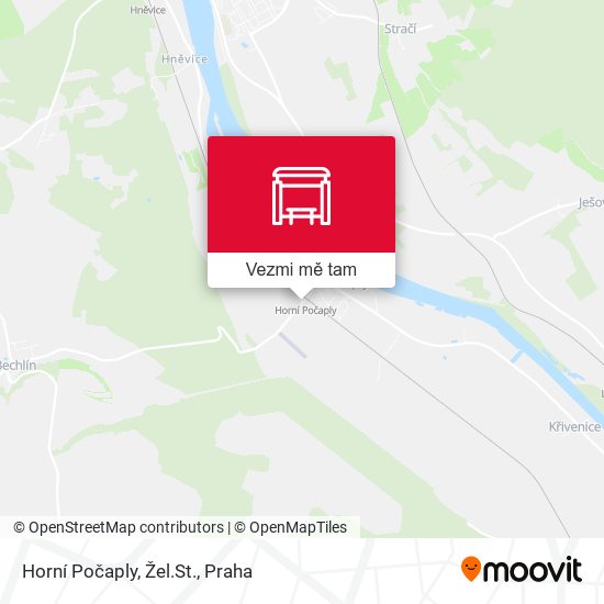 Horní Počaply, Žel.St. mapa