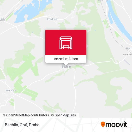 Bechlín, Obú mapa