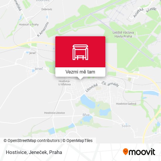 Hostivice, Jeneček mapa