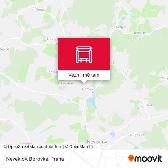 Neveklov, Borovka mapa