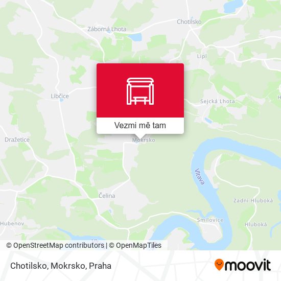 Chotilsko, Mokrsko mapa