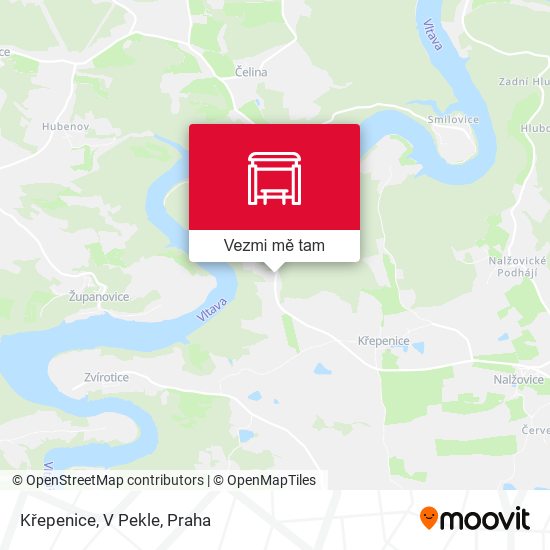 Křepenice, V Pekle mapa