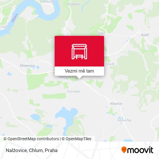 Nalžovice, Chlum mapa