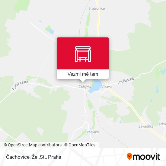 Čachovice, Žel.St. mapa