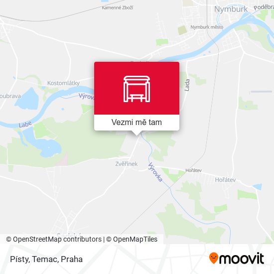 Písty, Temac mapa