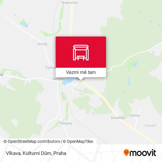 Vlkava, Kulturní Dům mapa