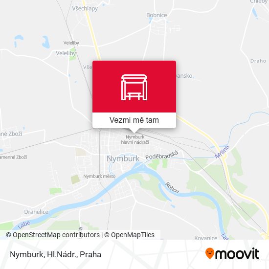 Nymburk, Hl.Nádr. mapa
