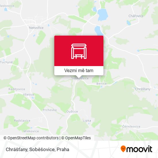 Chrášťany, Soběšovice mapa