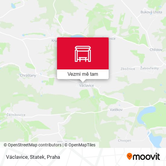 Václavice, Statek mapa