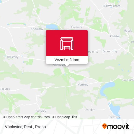 Václavice, Rest. mapa