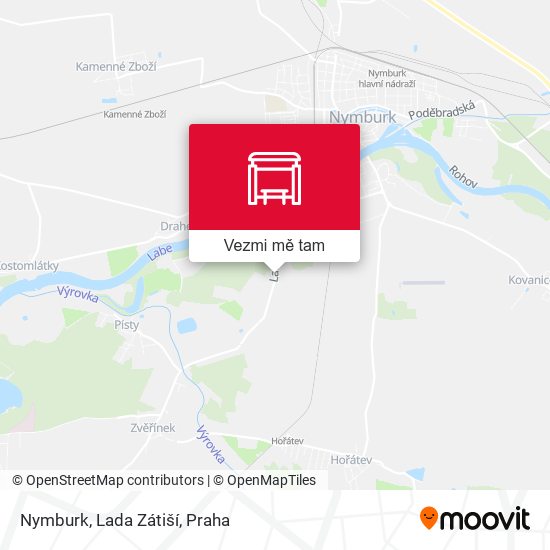 Nymburk, Lada Zátiší mapa