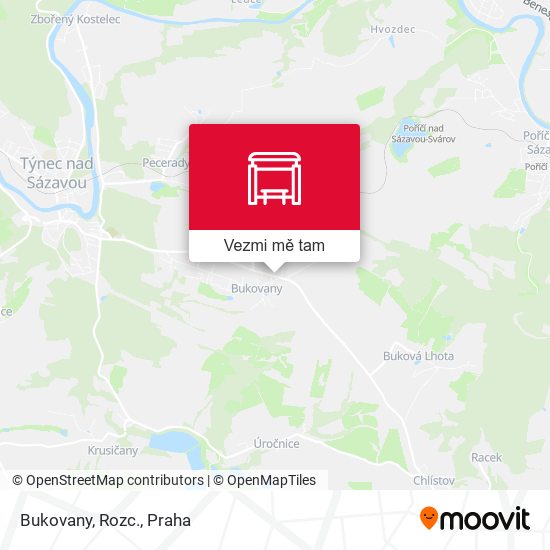 Bukovany, Rozc. mapa