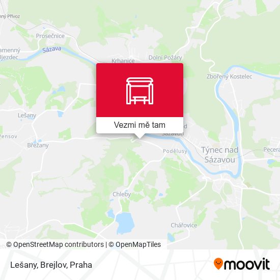 Lešany, Brejlov mapa