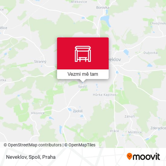 Neveklov, Spolí mapa