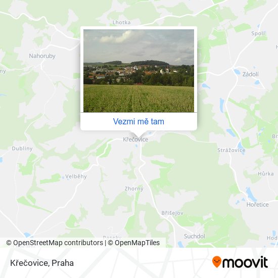 Křečovice (B) mapa