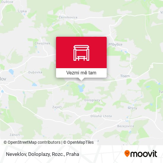 Neveklov, Doloplazy, Rozc. mapa