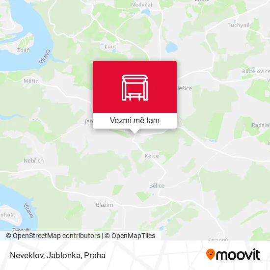 Neveklov, Jablonka mapa