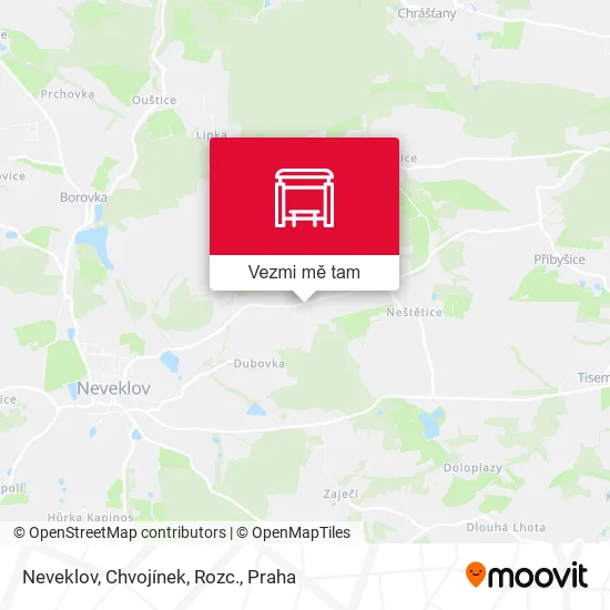 Neveklov, Chvojínek, Rozc. mapa