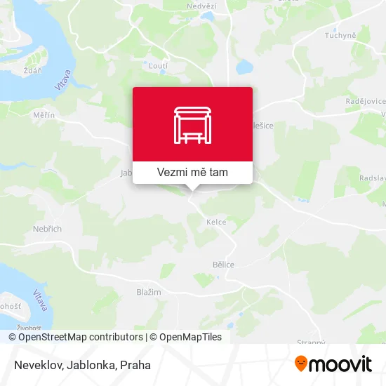 Neveklov, Jablonka mapa