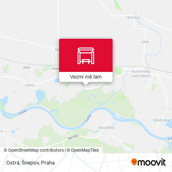 Ostrá, Šnepov mapa