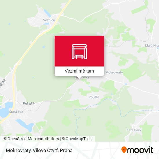 Mokrovraty, Vilová Čtvrť mapa