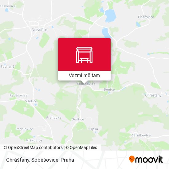 Chrášťany, Soběšovice mapa