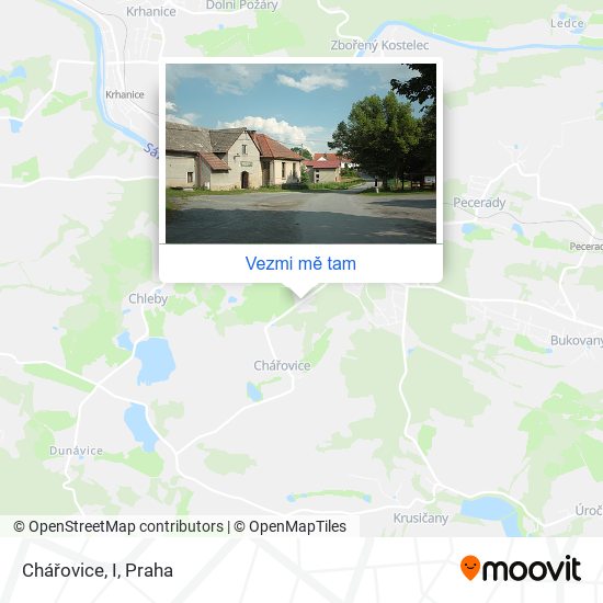 Chářovice, I mapa