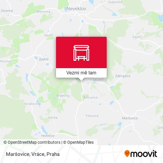 Maršovice, Vráce mapa