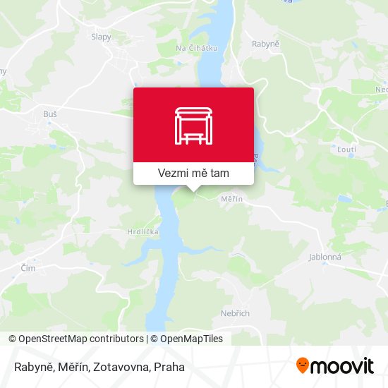 Rabyně, Měřín, Zotavovna (A) mapa