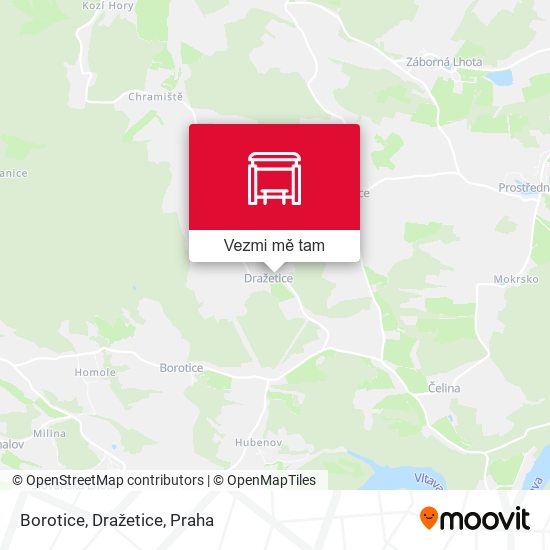 Borotice, Dražetice mapa