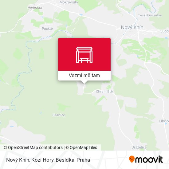 Nový Knín, Kozí Hory, Besídka mapa