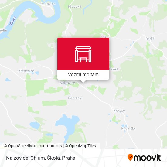 Nalžovice, Chlum, Škola mapa