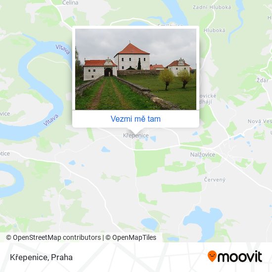 Křepenice mapa