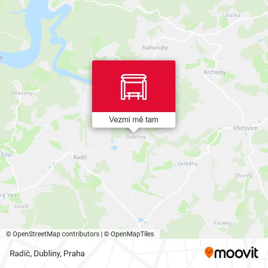 Radíč, Dubliny mapa